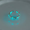 Anillo Corazón Luminoso Ajustable que Brilla en la Oscuridad