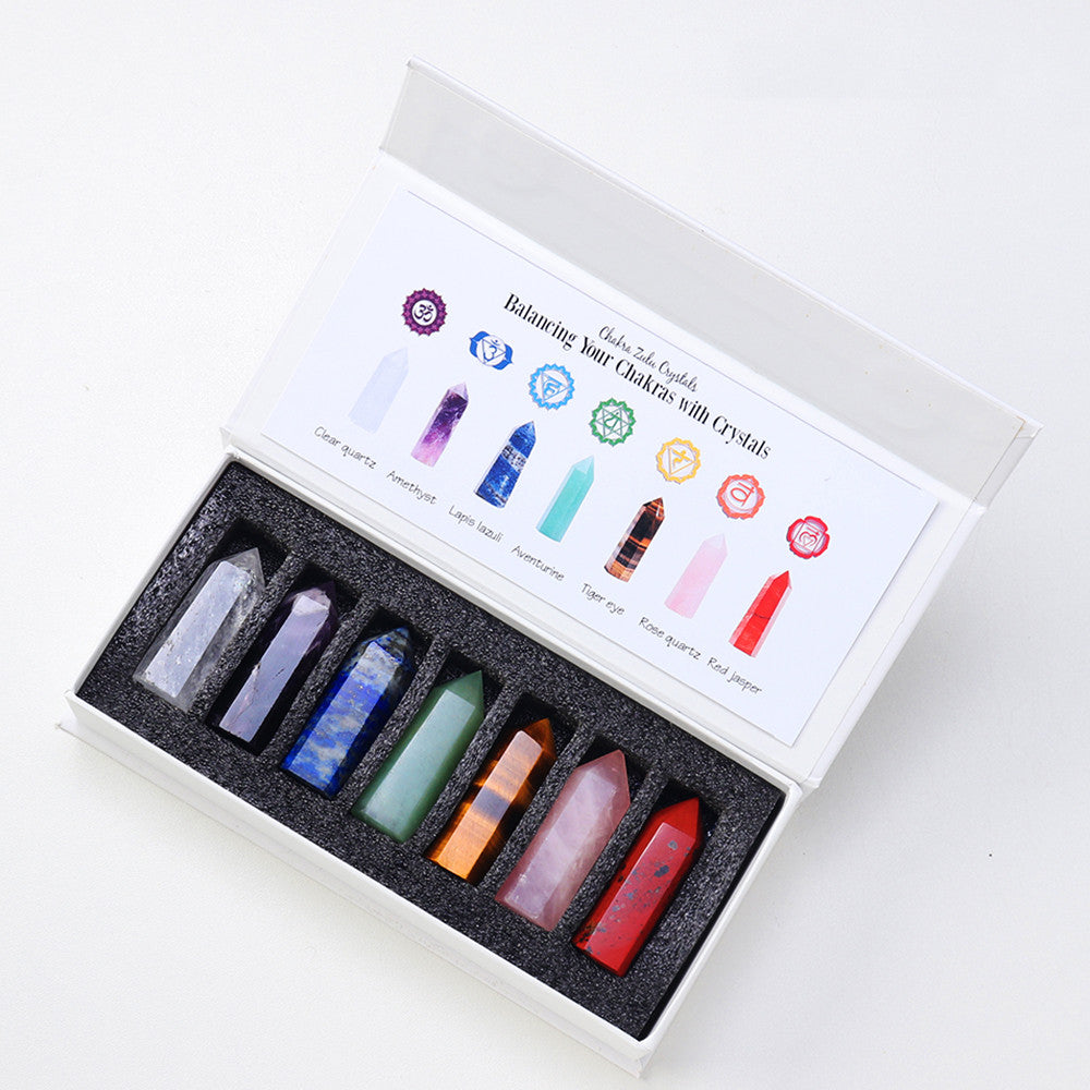 Naturkristall Sechskantprisma Roherz-Exemplar Entmagnetisierungsbox Geschenk