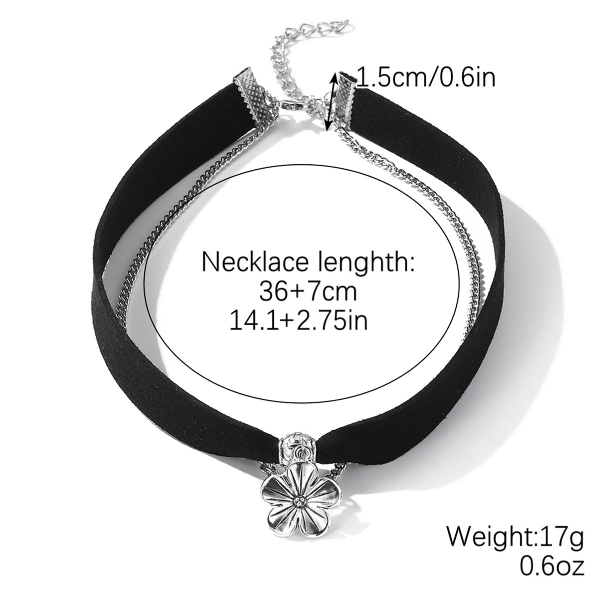 Persönlichkeit Punk Dunkel Gothic Halskette Schwarze Lederkette