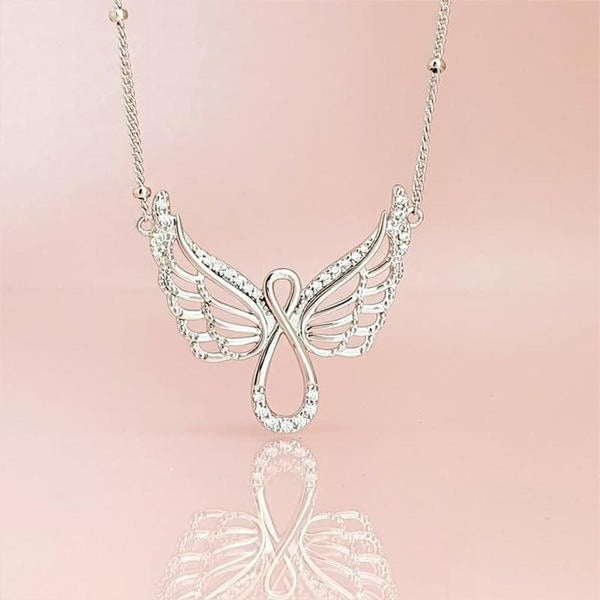 Collar de ángel para mujer Alas de ángel Diamante