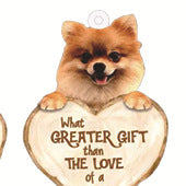 Llavero acrílico con diseño de perro enamorado
