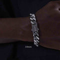 Original Doppelseitiges gebürstetes kubanisches Armband für Herren für die Freizeit