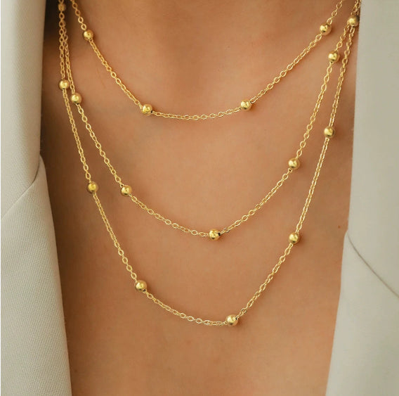 Metal Adjustable Women's Personality Twin Necklace