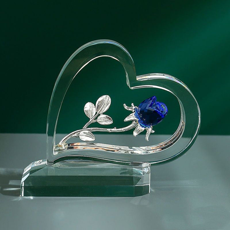 Heimdekoration zum Valentinstag, Rosenherz-Ornamente