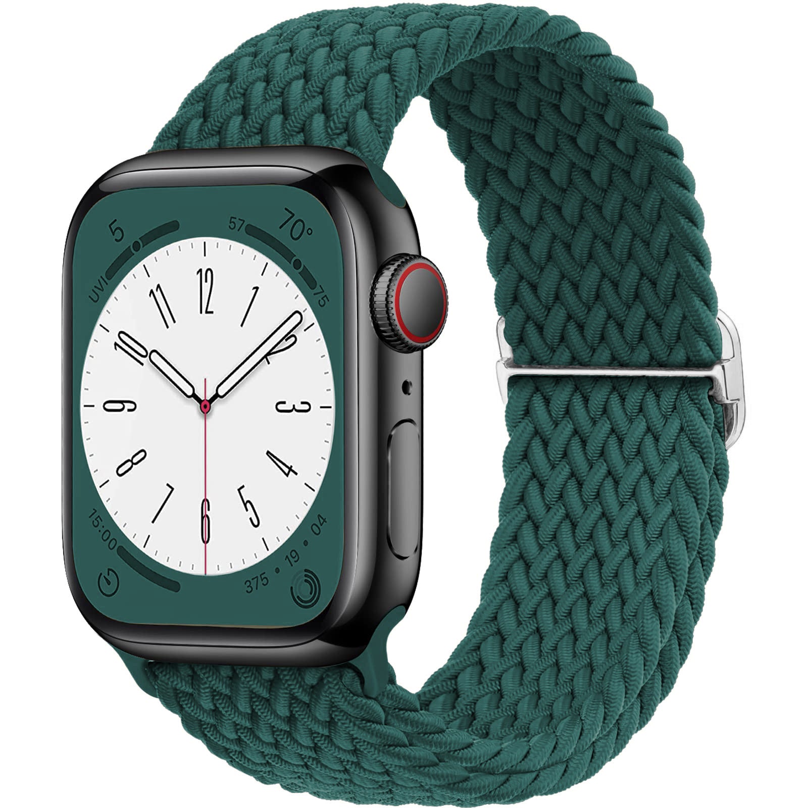 Correa de reloj ajustable de nailon trenzado