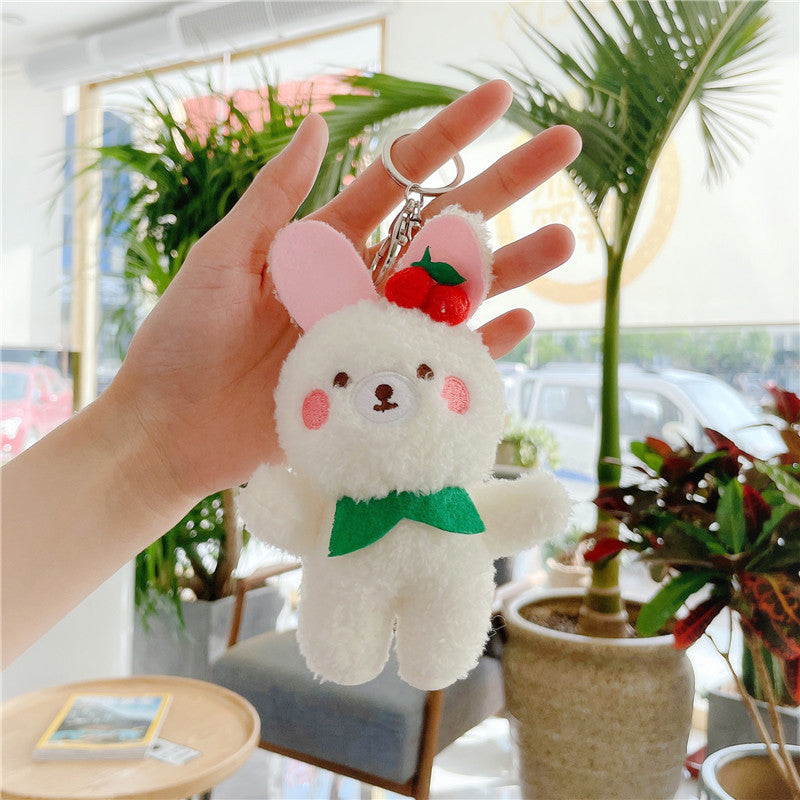 Llavero - Muñeco de peluche de mosquetón, aspecto lindo y encantador, pollito, gato, perro, oso, nube, gamberro