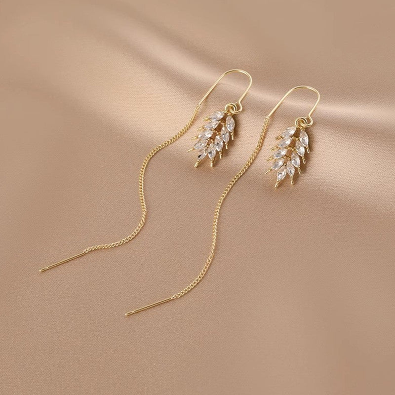 Pendientes de cordón con borla rica para primavera y verano