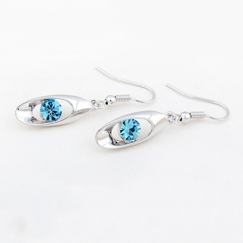 Schmuckset Halskette und Ohrringe "Serpentinen-Oval"