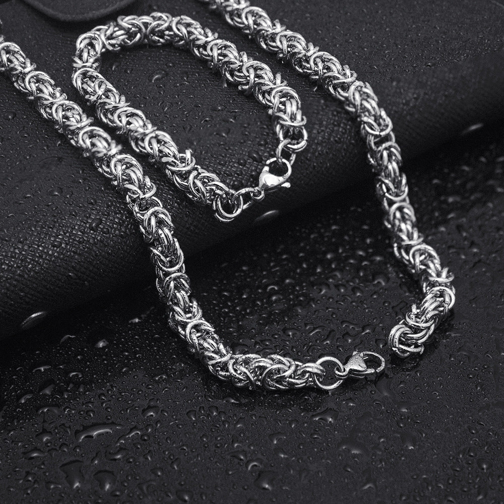Ring Buckle Multi-ring Titanium Steel Bracelet