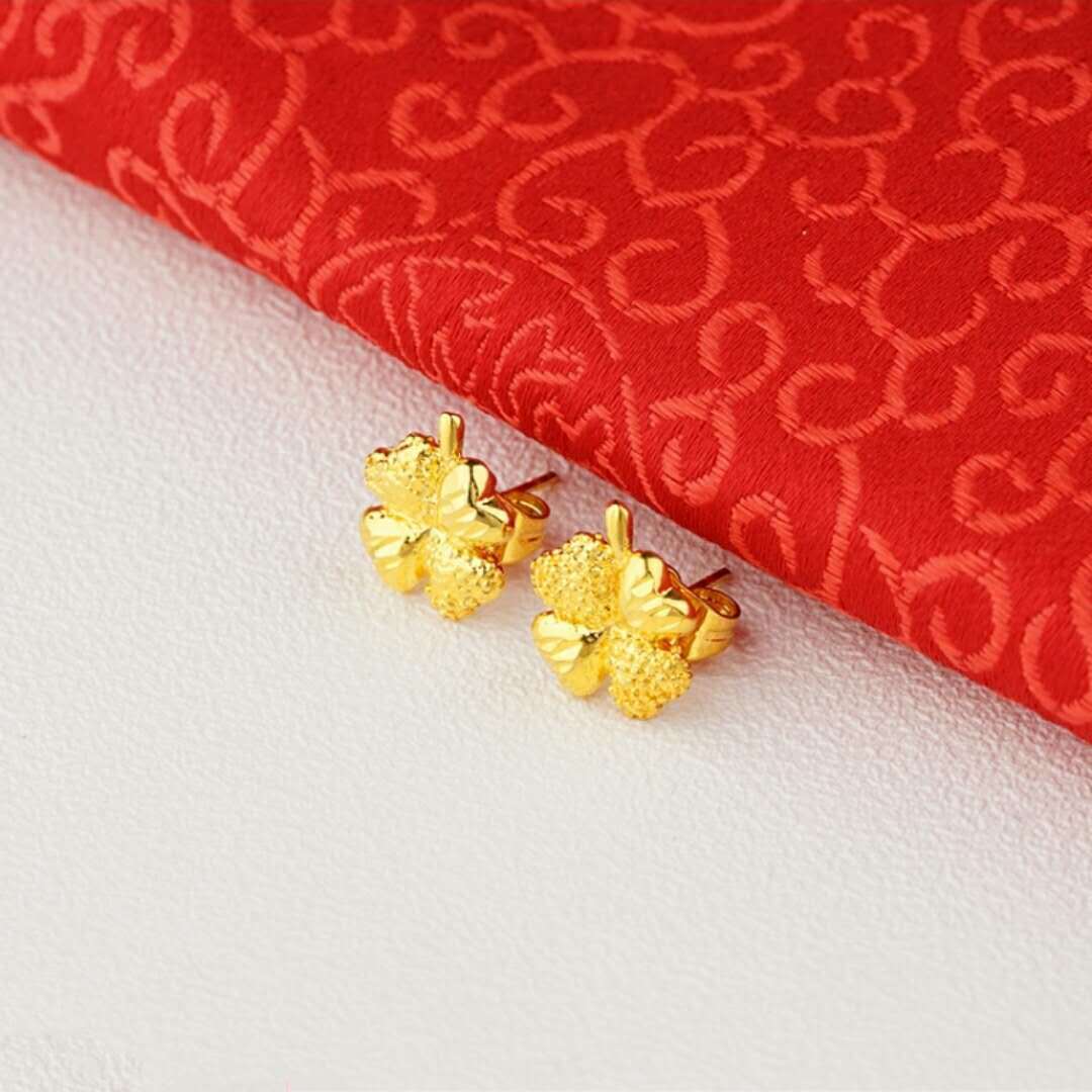 24K vergoldete Ohrringe Euro Gold Schmuck Neue beliebte Ohrringe