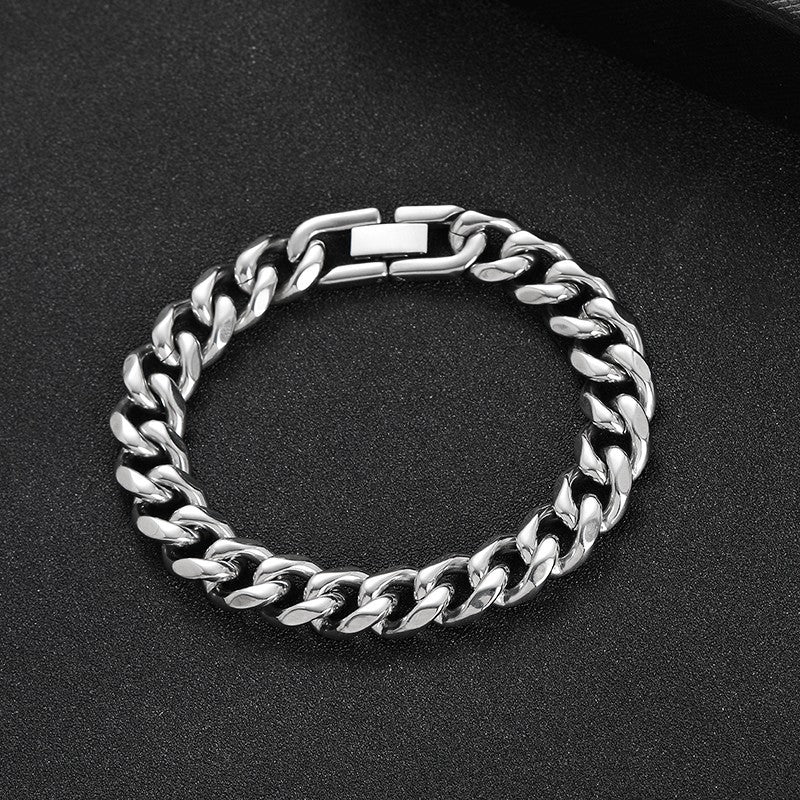 Pulsera de acero de titanio europea y americana