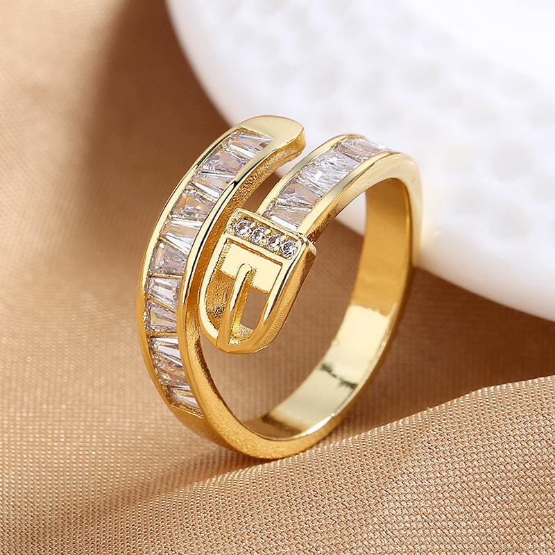 Modeschmuck Personalisierte Gürtelschnalle Ring Weiblich