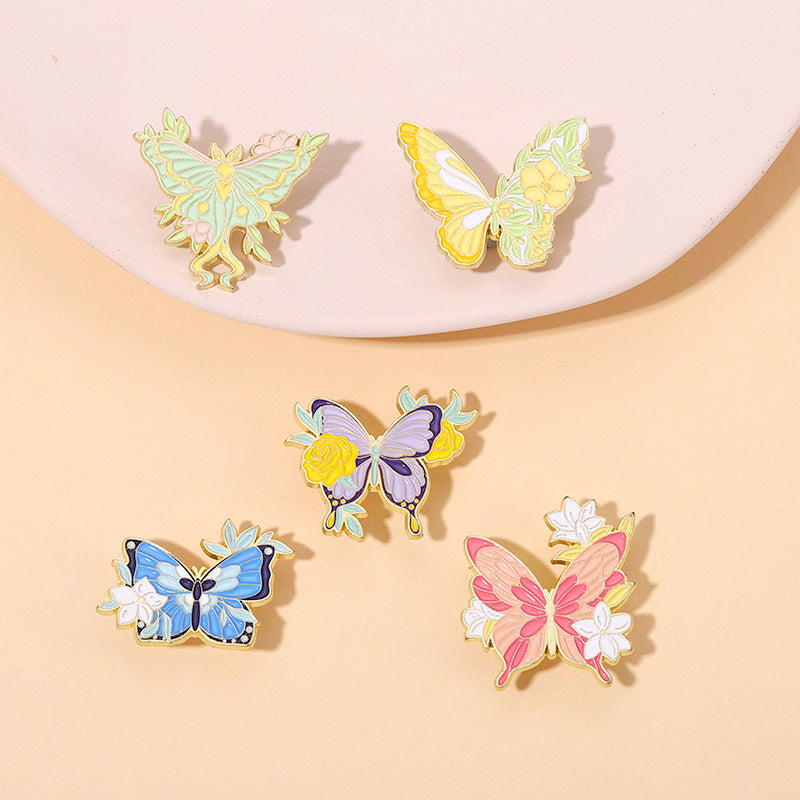 Broche de Mariposa Colorida Glaze Lily