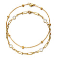 Stylish Beach Baita Stainless Steel Crystal Chain