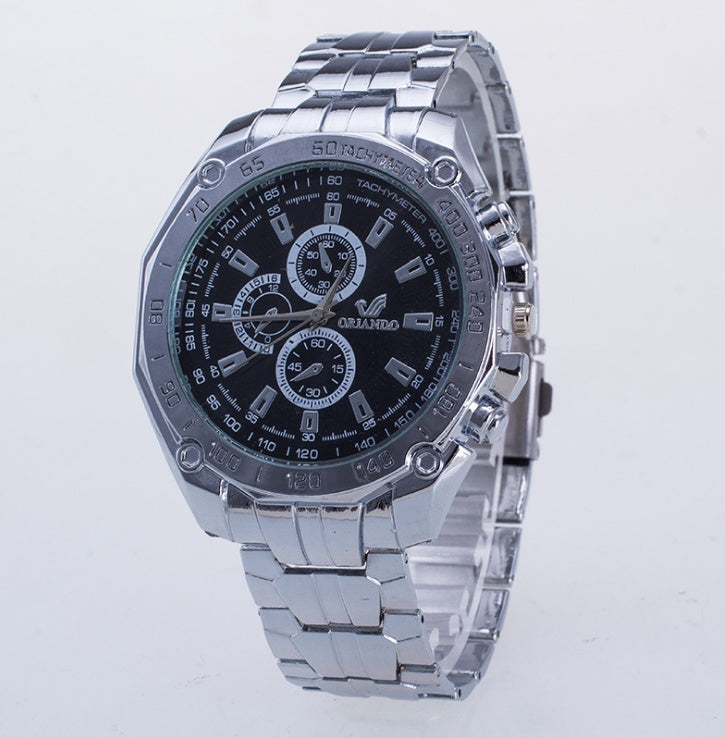 Mode Silber Edelstahl Herrenuhren Top Marke Luxusuhr Männer Sportuhr Herren Casual Armbanduhr Relogio Masculino