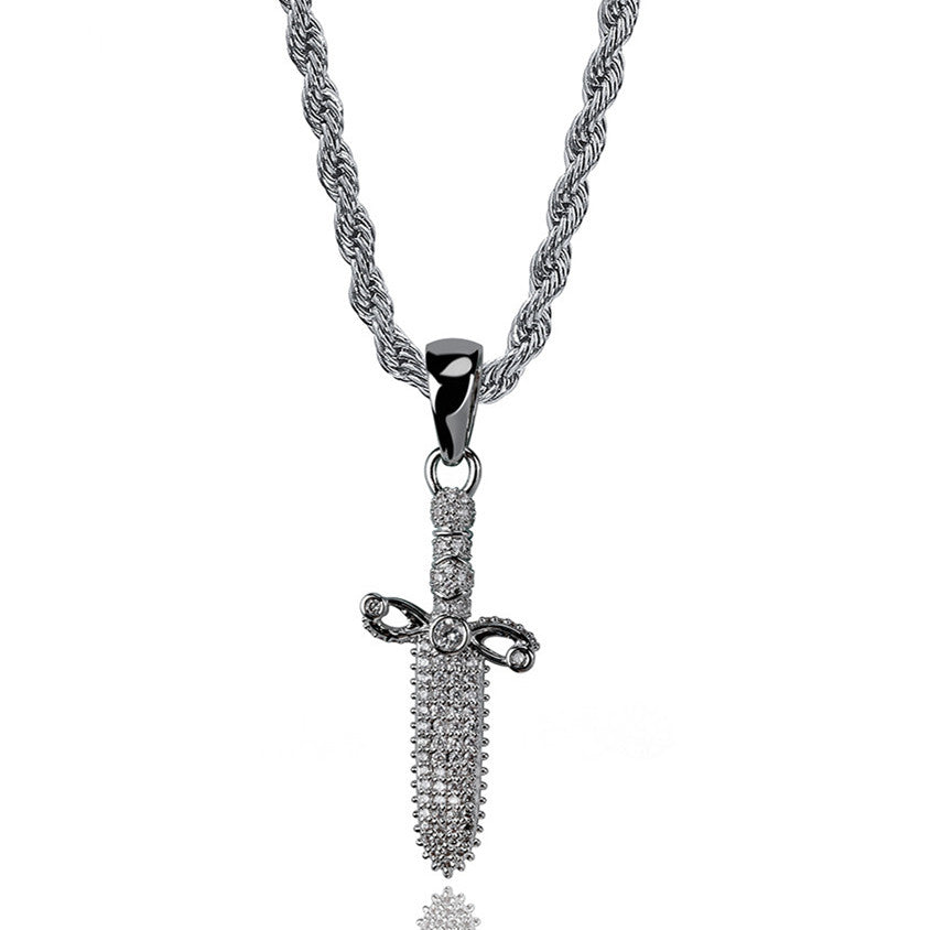 Colgante de collar de hip hop para hombre
