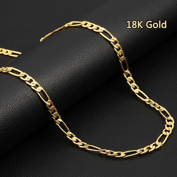 18K gold male necklace