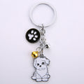 Llavero colgante creativo de metal para perro