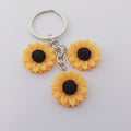 Llavero Girasol Dorado Bonito Sencillo Colgante para Bolso Maleta