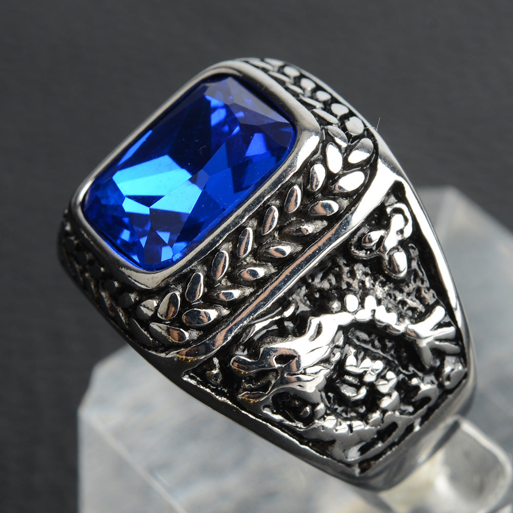 Anillo de acero de titanio para hombres