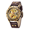 Herren Skelett Steampunk Automatische Mechanische Uhr