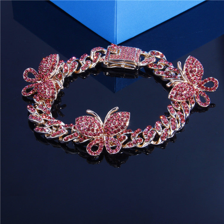 Fashion Retro Simple Butterfly Cuban Anklet