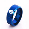 Edelstahl-Wikinger-Odin-Symbolring