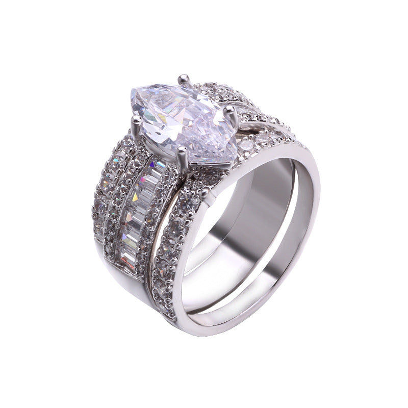 Goldener Ring Set Trendiger Und Modischer Ring