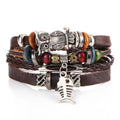 Pulsera trenzada artificial de estilo étnico bohemio