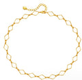 Hollow Diamond Necklace Necklace Clavicle Chain