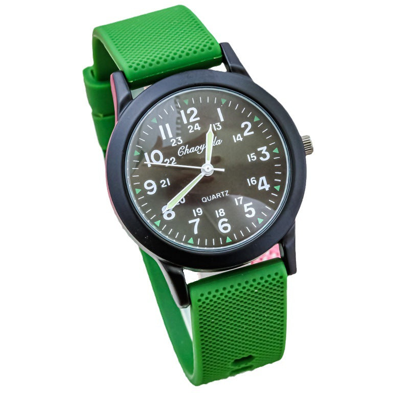 Reloj electrónico digital transparente impermeable de aguja luminosa