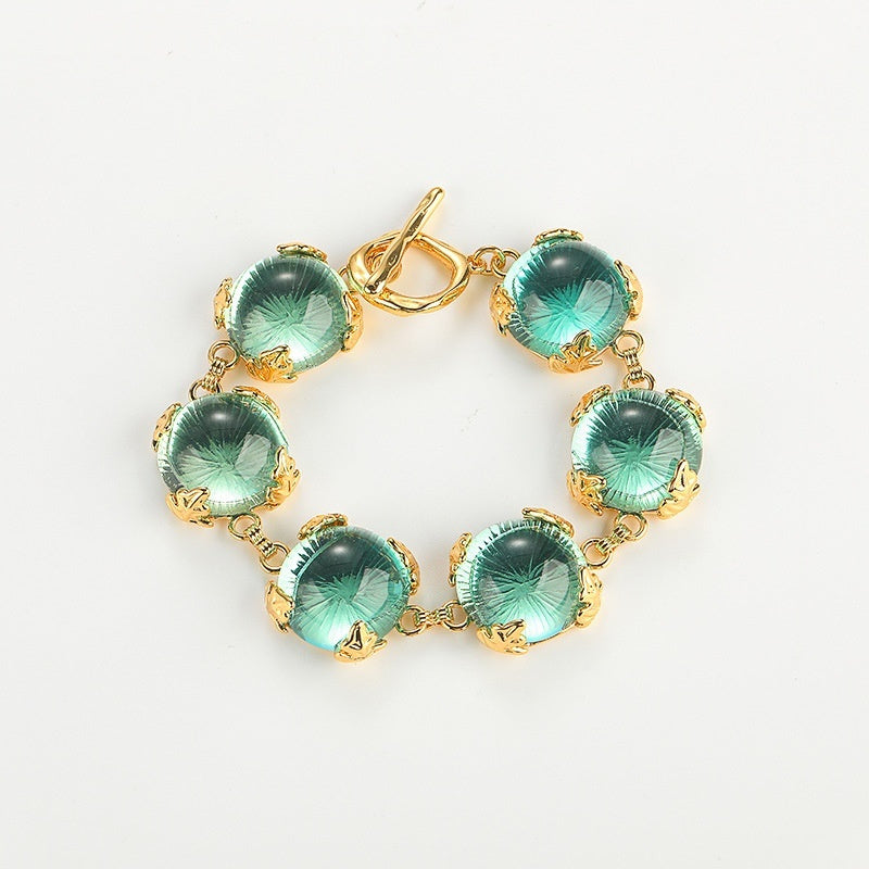 Armband Türkis Vintage Antik Farbige Glasur