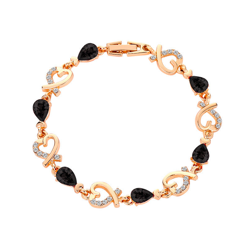 Pulsera de cristal de estrás, regalo de joyería para mujer
