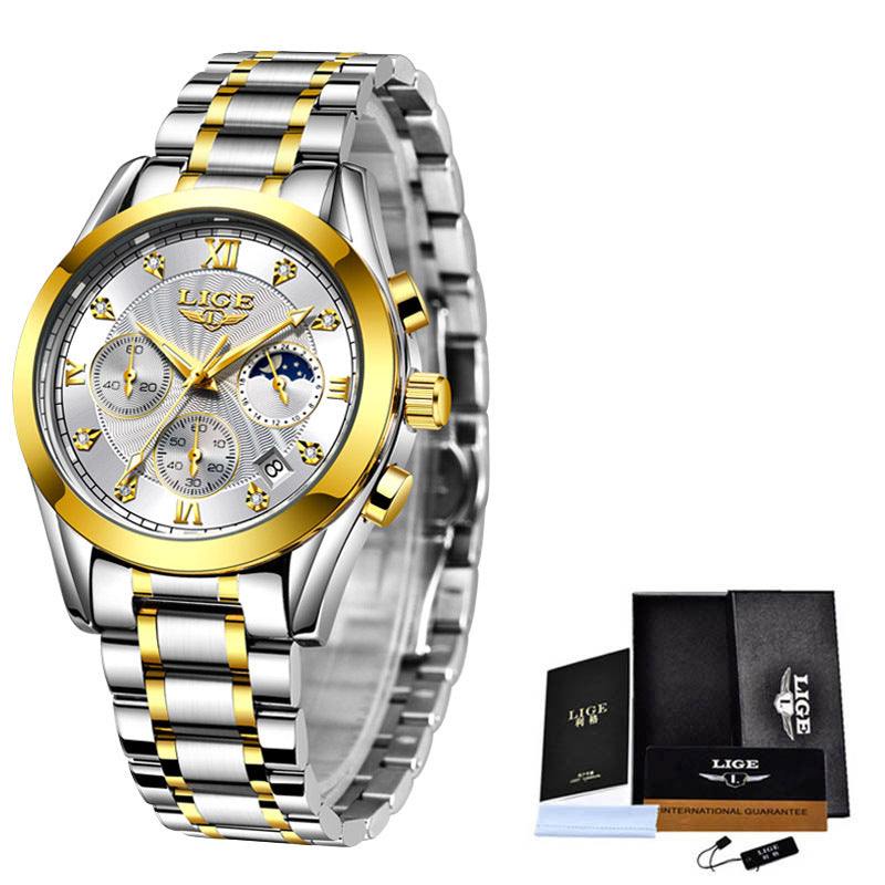 Reloj impermeable de acero inoxidable
