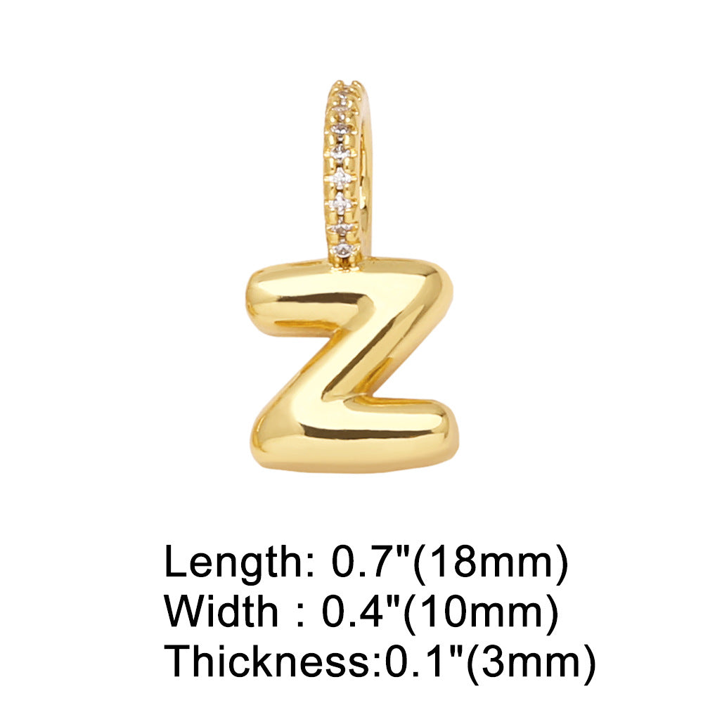 26 Letters Pendant Bracelet Women Gold Plated