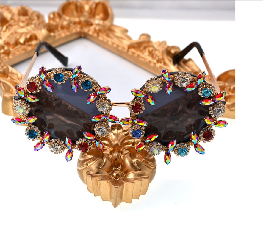 Barocke Diamant-Sonnenbrille