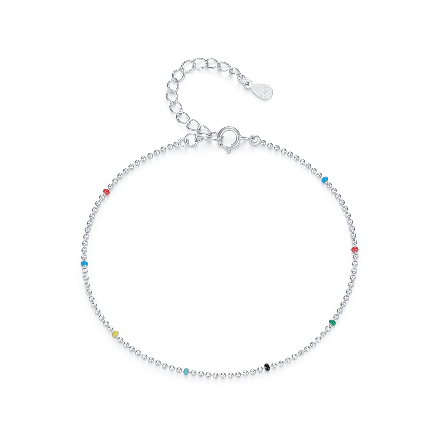 S925 Sterling Silver Japanese And Korean Ins Style Colorful Beads