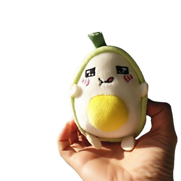 Llavero de peluche de aguacate