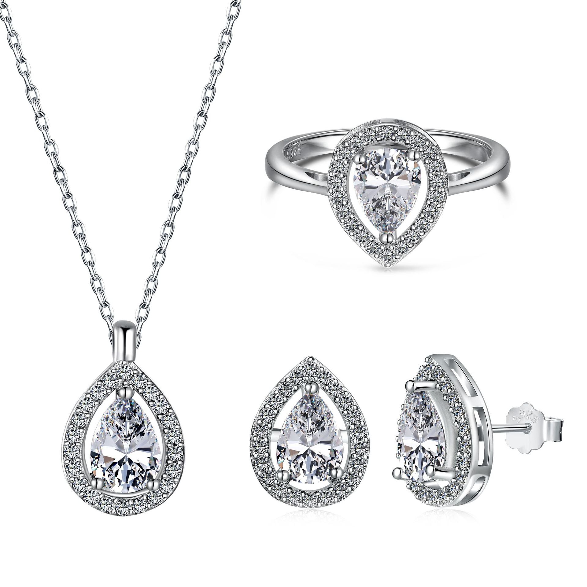 Schmuckset aus 925er Sterlingsilber