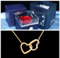 Double Heart Pendant Necklace