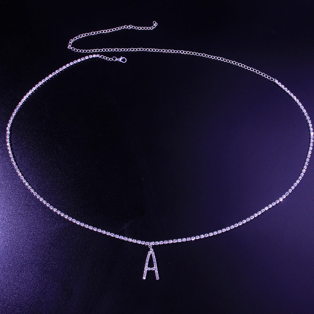 Cadena de cintura de diamantes de imitación brillante para discoteca de mujer