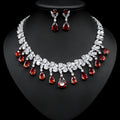 Fashion Tassel Necklace Drop Earrings Set