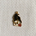 Halskette mit Anhänger im Gothic-Stil mit schwarzer Krähe