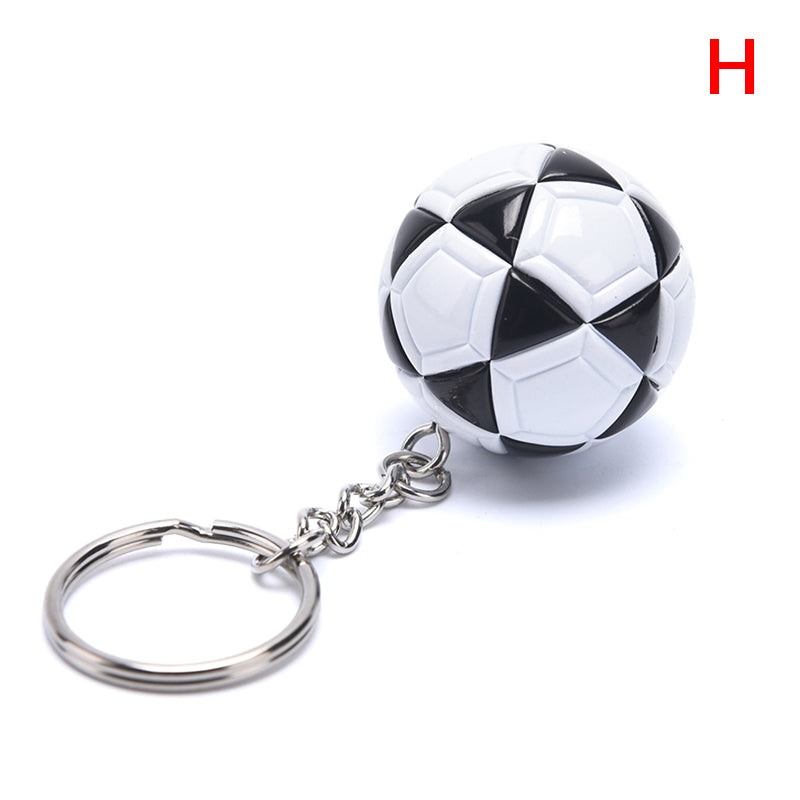 Simulation PU Mini Football Keychain Pendant