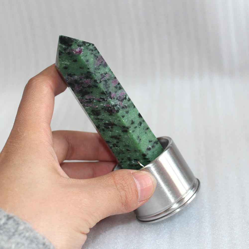 Naturkristallsäulenstein Quarz aus verschiedenen Materialien Zauberstab heilt Energiesteinpunkt Wasserbecher Flasche Ornament Ersatz