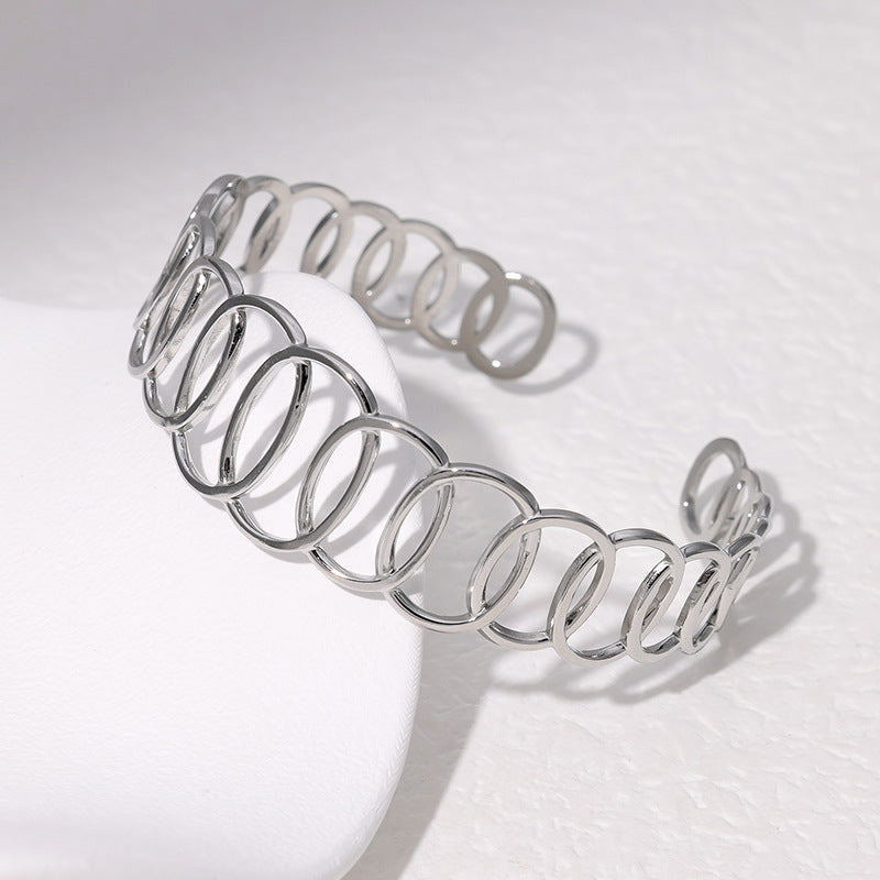 Stainless Steel Bracelet Geometric Simple Cold Style