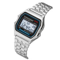 WR F91W Stahlband Elektronische Uhr