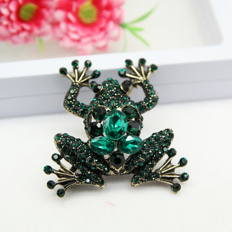 Broche de rana vintage