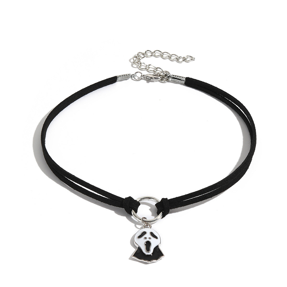 Persönlichkeit Punk Dunkel Gothic Halskette Schwarze Lederkette