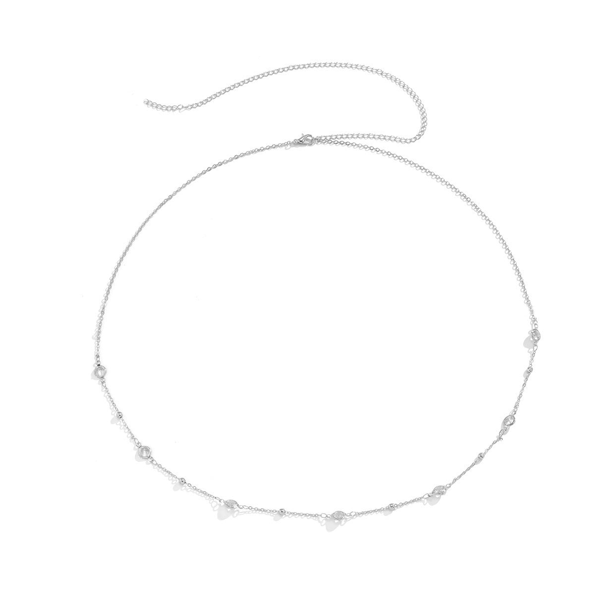 Cadena de cintura con colgante de pentagrama de aleación a la moda